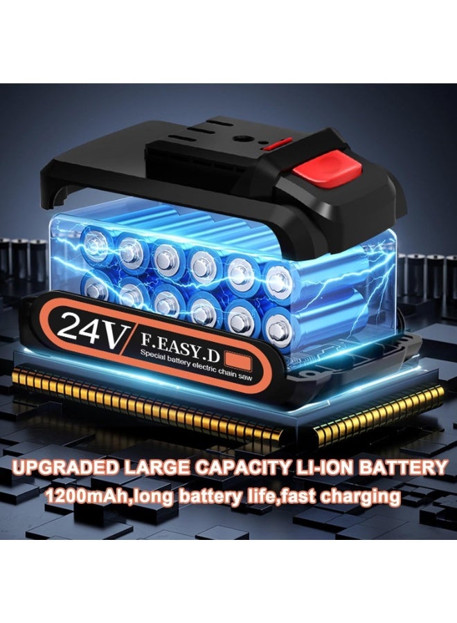 Turbo Jet Blower, Portable Dust Cleaner, Handheld Turbo Fan, with 24v Battery, 80mm Turbocharged, for Lawn Care, Leaf Blowing, Car, Camping, Cleaning - Image 3